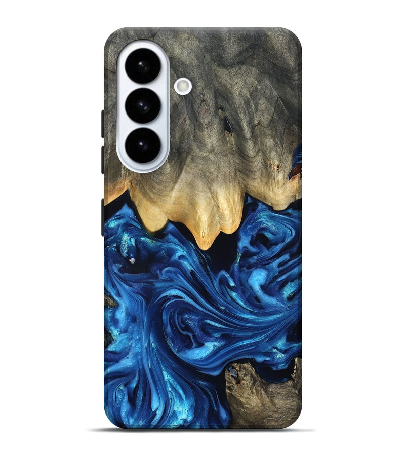 Galaxy S26 Plus Wood Live Edge Phone Case - Phil (Blue, 821330)