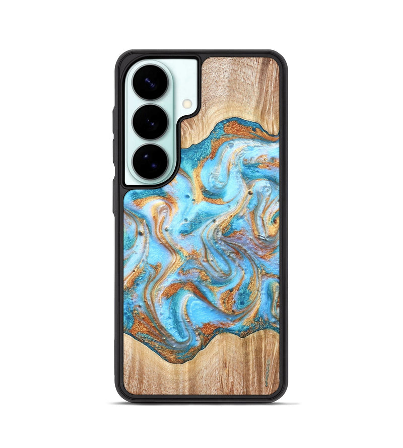 Galaxy S26 Wood Phone Case - Marlin (Teal & Gold, 821341)