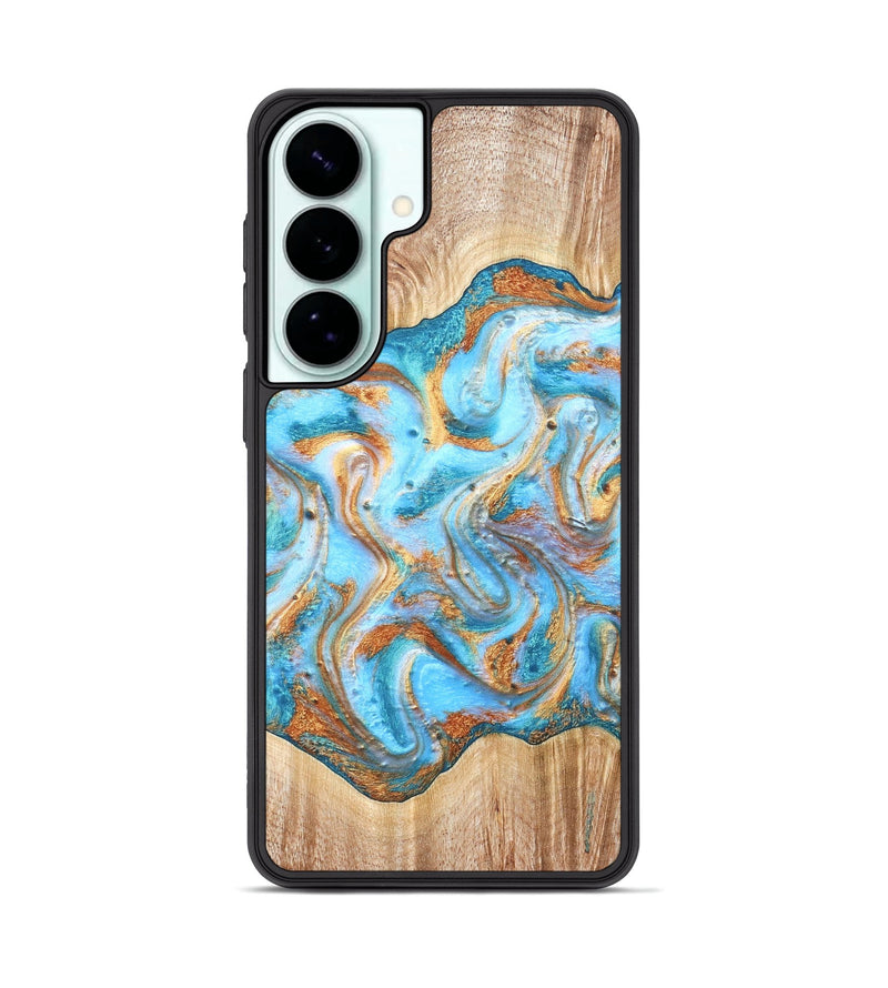 Galaxy S26 Plus Wood Phone Case - Marlin (Teal & Gold, 821341)