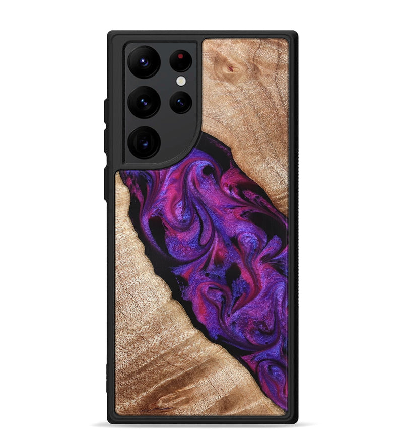 Galaxy S22 Ultra Wood Phone Case - Daryl (Purple, 821349)
