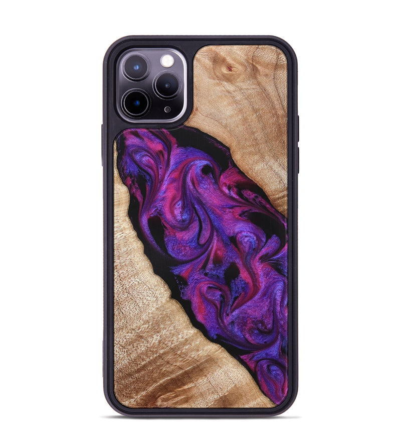 iPhone 11 Pro Max Wood Phone Case - Daryl (Purple, 821349)