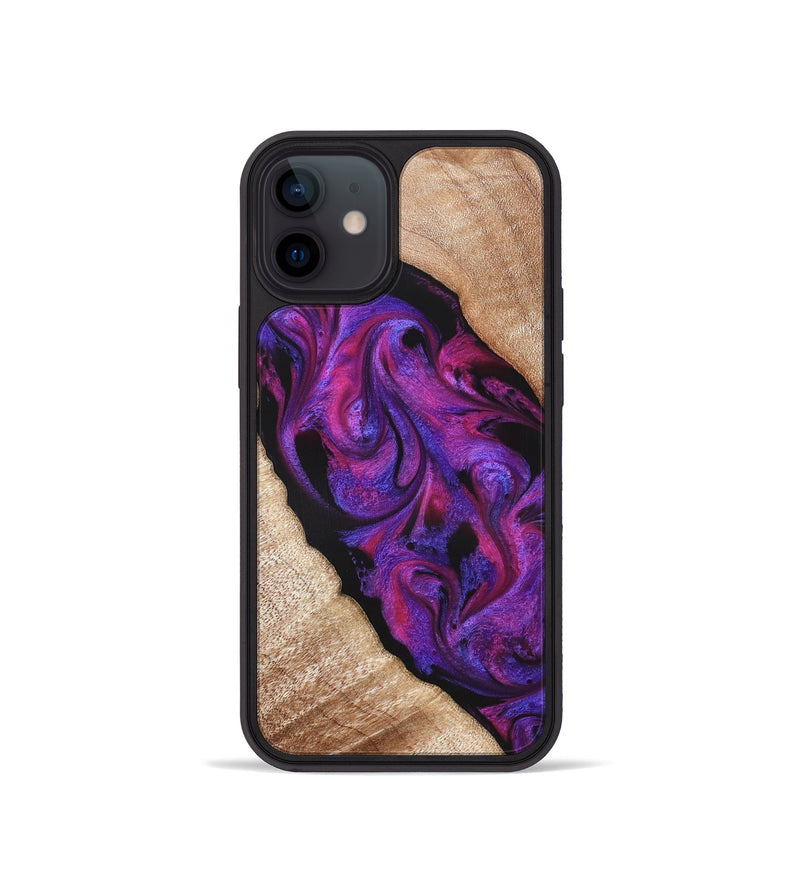 iPhone 12 mini Wood Phone Case - Daryl (Purple, 821349)