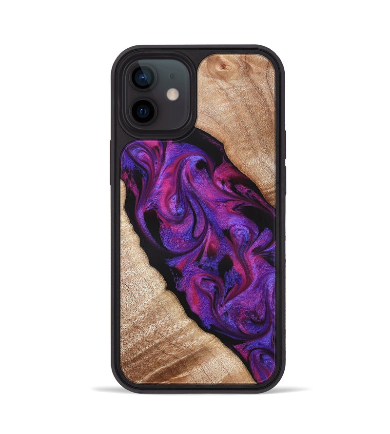 iPhone 12 Wood Phone Case - Daryl (Purple, 821349)