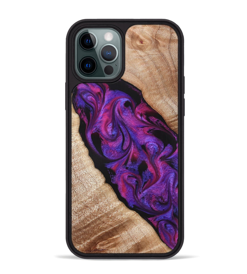 iPhone 12 Pro Max Wood Phone Case - Daryl (Purple, 821349)