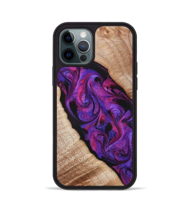 iPhone 12 Pro Wood Phone Case - Daryl (Purple, 821349)