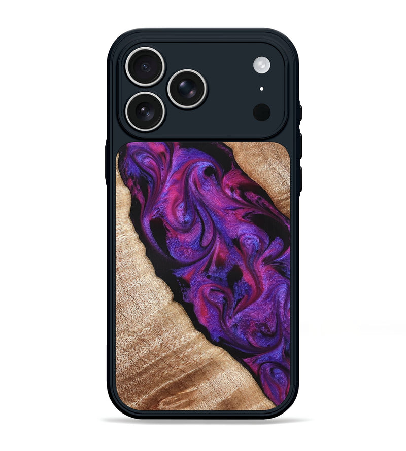 iPhone 17 Pro Max Wood Phone Case - Daryl (Purple, 821349)
