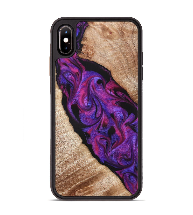 iPhone Xs Max Wood Phone Case - Daryl (Purple, 821349)