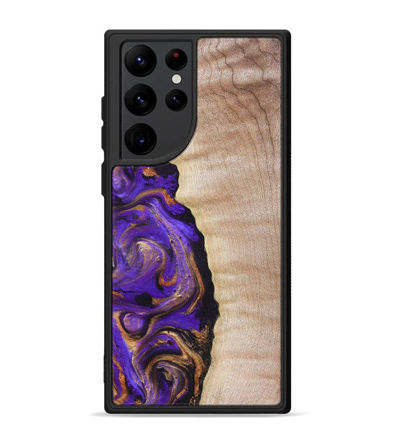 Galaxy S22 Ultra Wood Phone Case - Jewel (Purple, 821350)