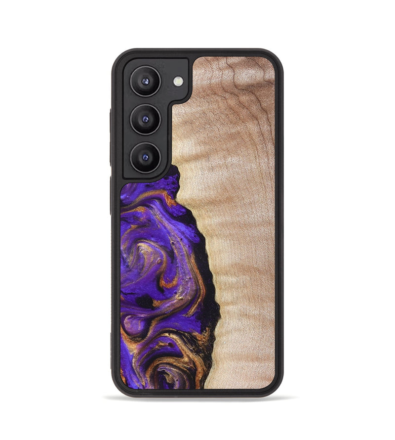 Galaxy S23 Wood Phone Case - Jewel (Purple, 821350)