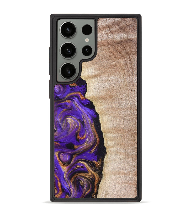 Galaxy S23 Ultra Wood Phone Case - Jewel (Purple, 821350)