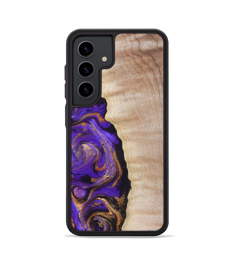 Galaxy S24 Wood Phone Case - Jewel (Purple, 821350)