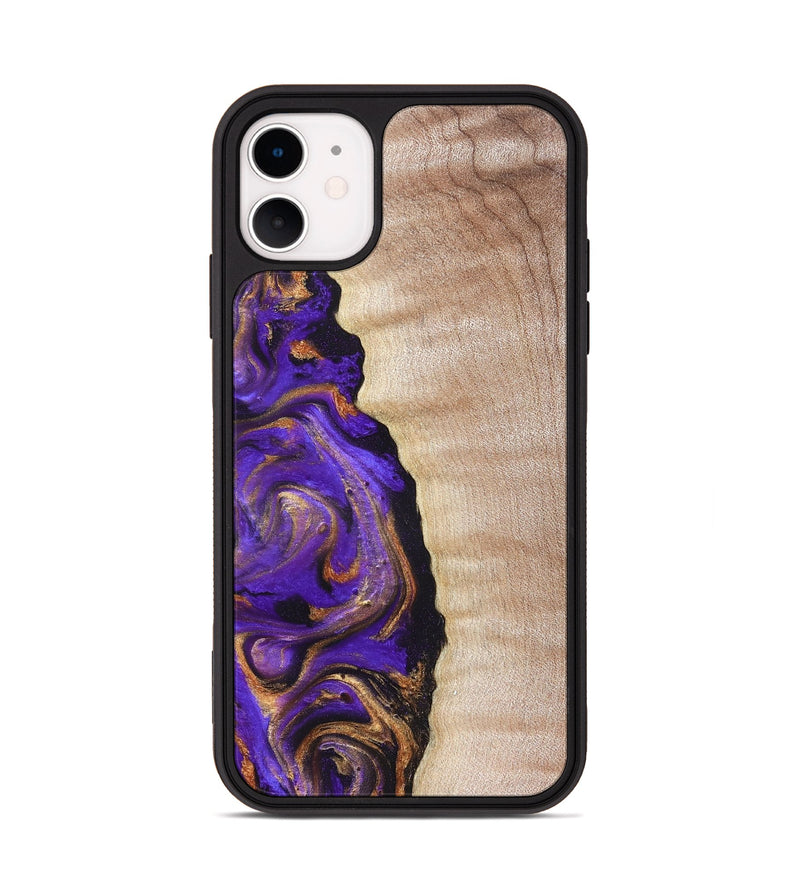iPhone 11 Wood Phone Case - Jewel (Purple, 821350)