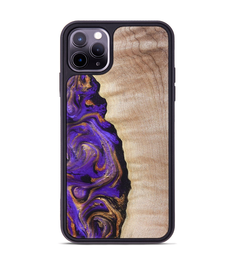 iPhone 11 Pro Max Wood Phone Case - Jewel (Purple, 821350)