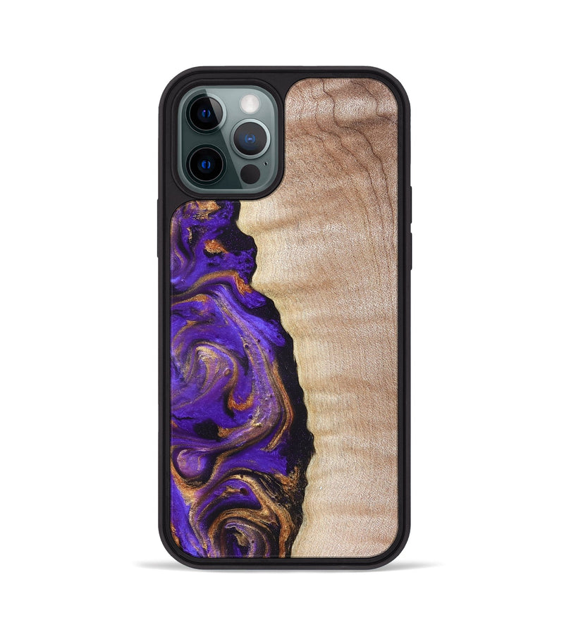 iPhone 12 Pro Wood Phone Case - Jewel (Purple, 821350)