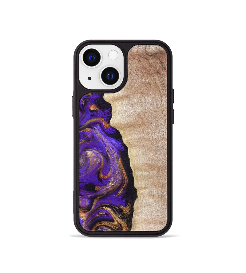iPhone 13 mini Wood Phone Case - Jewel (Purple, 821350)