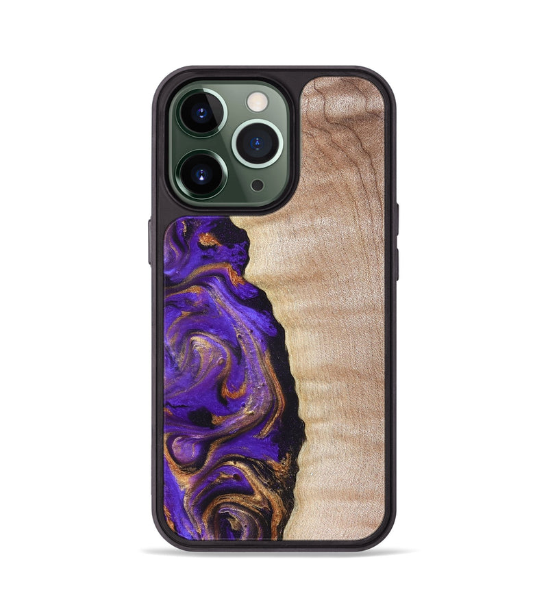 iPhone 13 Pro Wood Phone Case - Jewel (Purple, 821350)