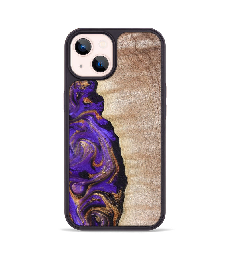 iPhone 14 Wood Phone Case - Jewel (Purple, 821350)