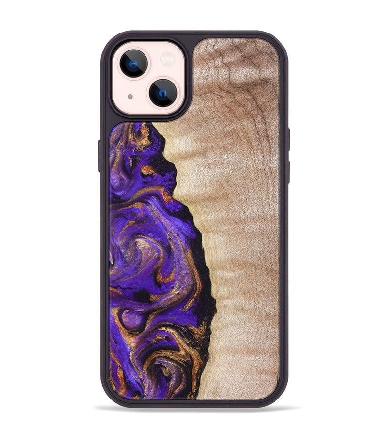 iPhone 14 Plus Wood Phone Case - Jewel (Purple, 821350)