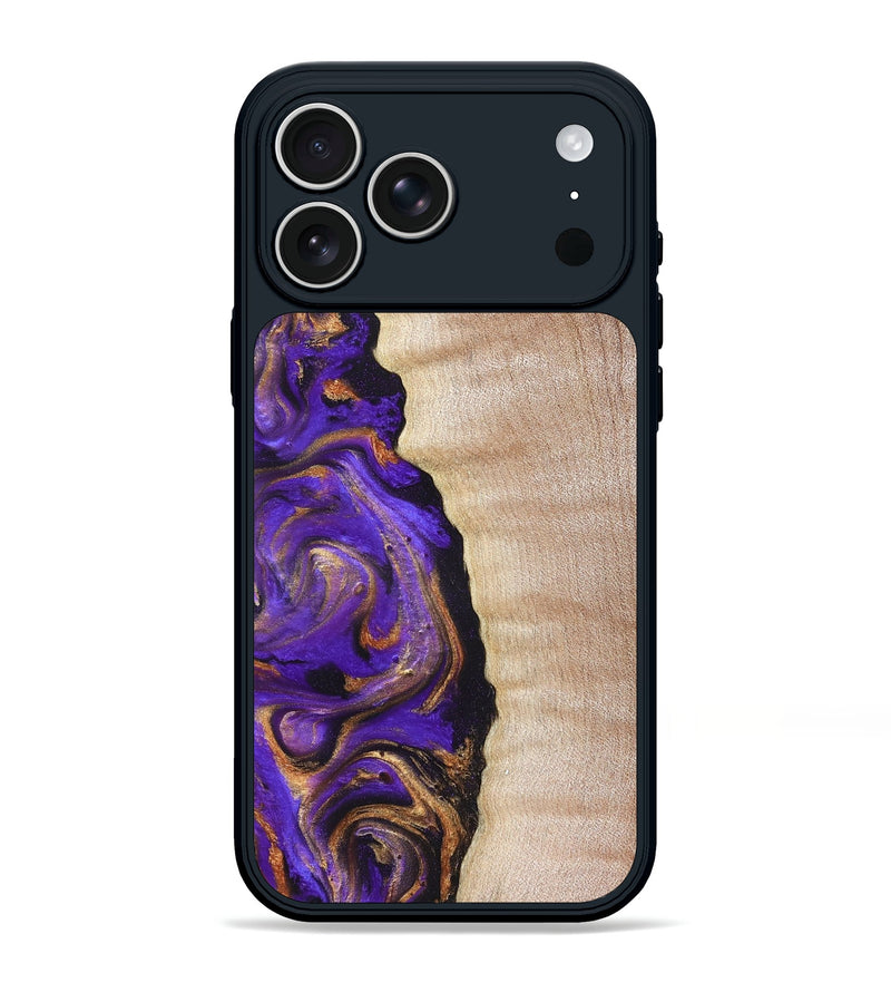 iPhone 17 Pro Max Wood Phone Case - Jewel (Purple, 821350)
