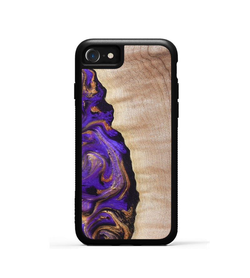 iPhone SE Wood Phone Case - Jewel (Purple, 821350)