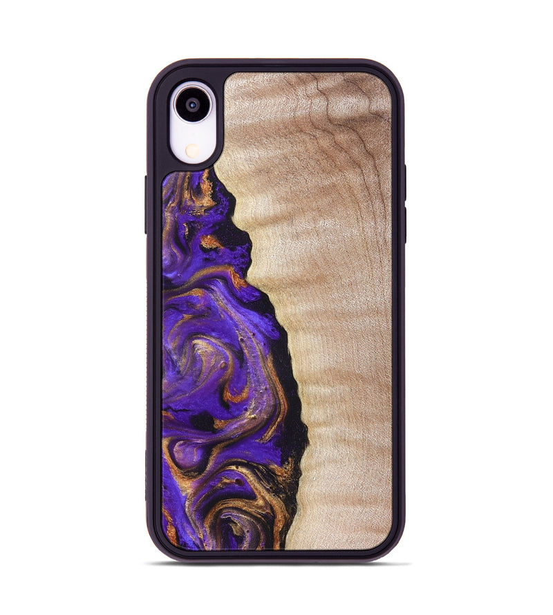 iPhone Xr Wood Phone Case - Jewel (Purple, 821350)