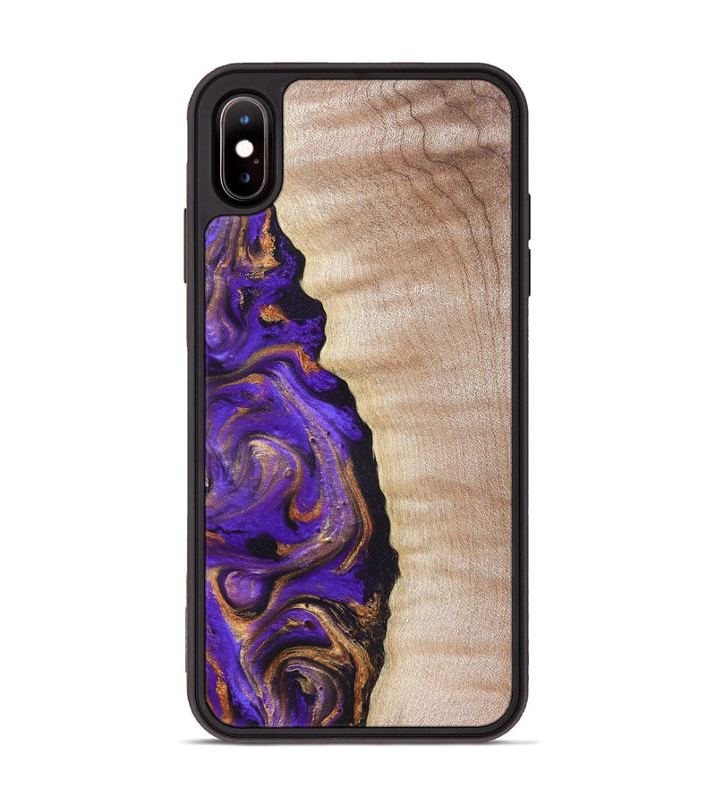 iPhone Xs Max Wood Phone Case - Jewel (Purple, 821350)