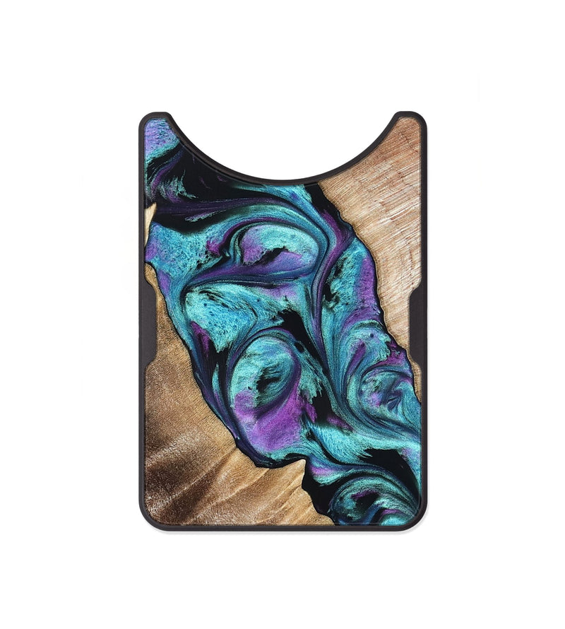 Alloy Wood Wallet - Neil (Purple, 821351)