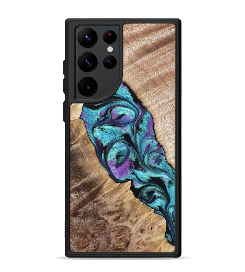 Galaxy S22 Ultra Wood Phone Case - Neil (Purple, 821351)