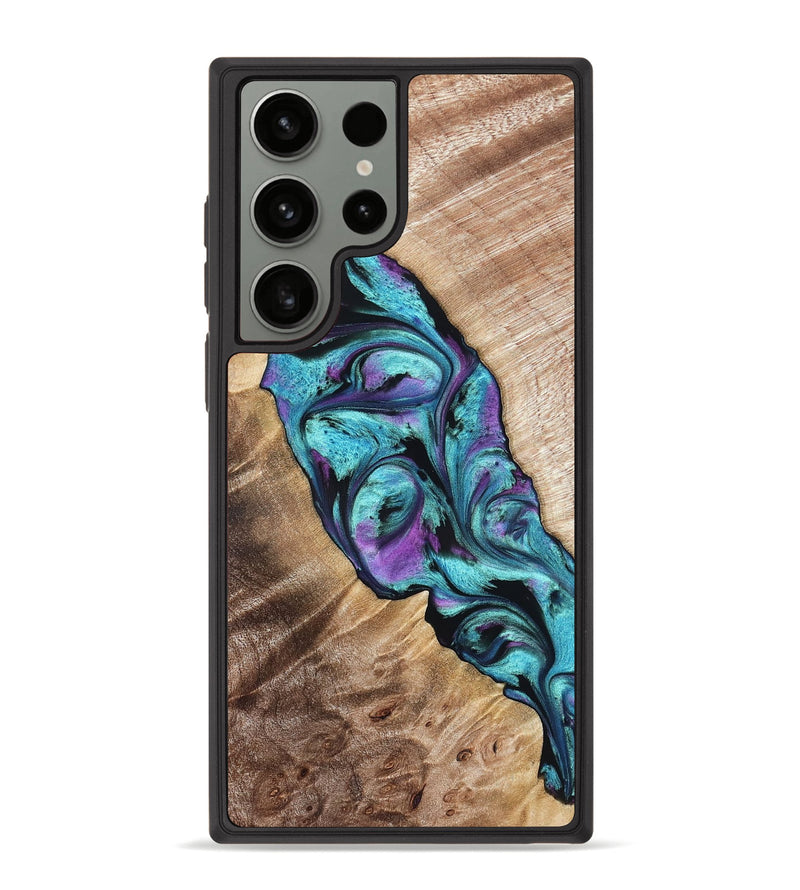Galaxy S23 Ultra Wood Phone Case - Neil (Purple, 821351)