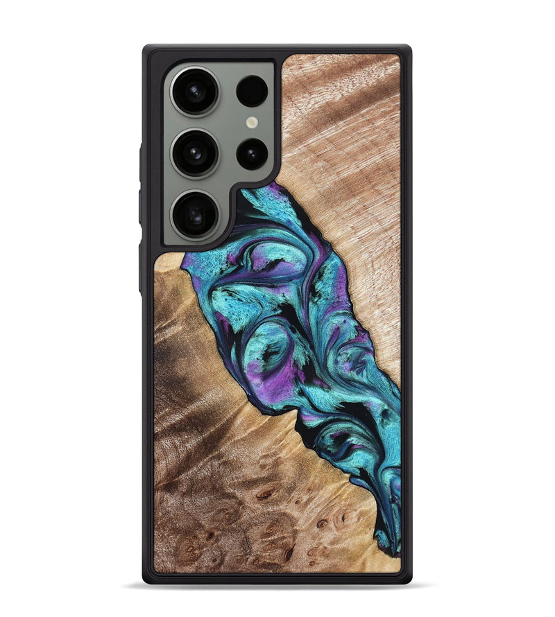 Galaxy S24 Ultra Wood Phone Case - Neil (Purple, 821351)