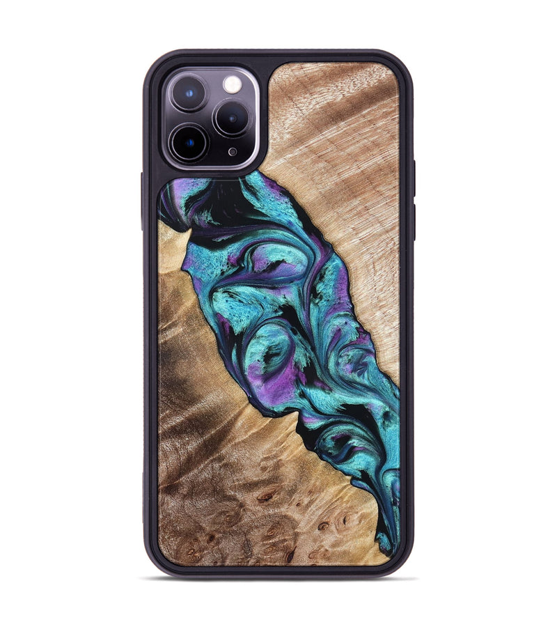iPhone 11 Pro Max Wood Phone Case - Neil (Purple, 821351)