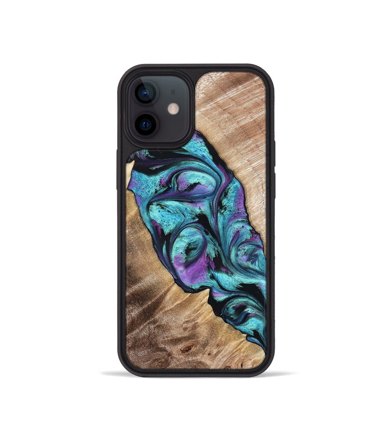 iPhone 12 mini Wood Phone Case - Neil (Purple, 821351)