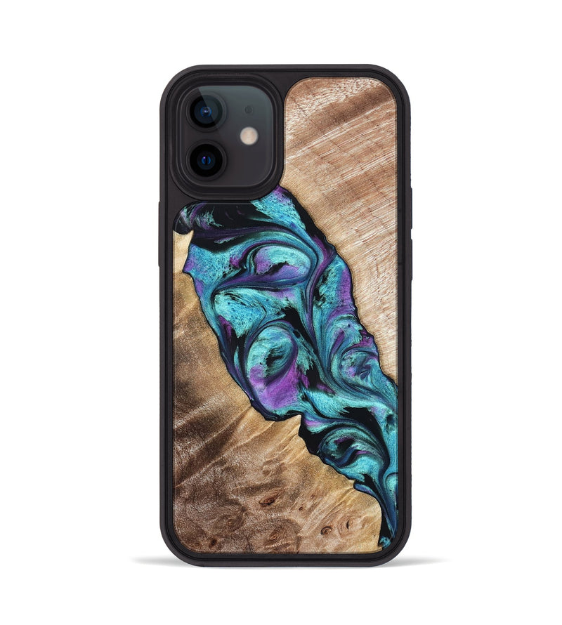 iPhone 12 Wood Phone Case - Neil (Purple, 821351)
