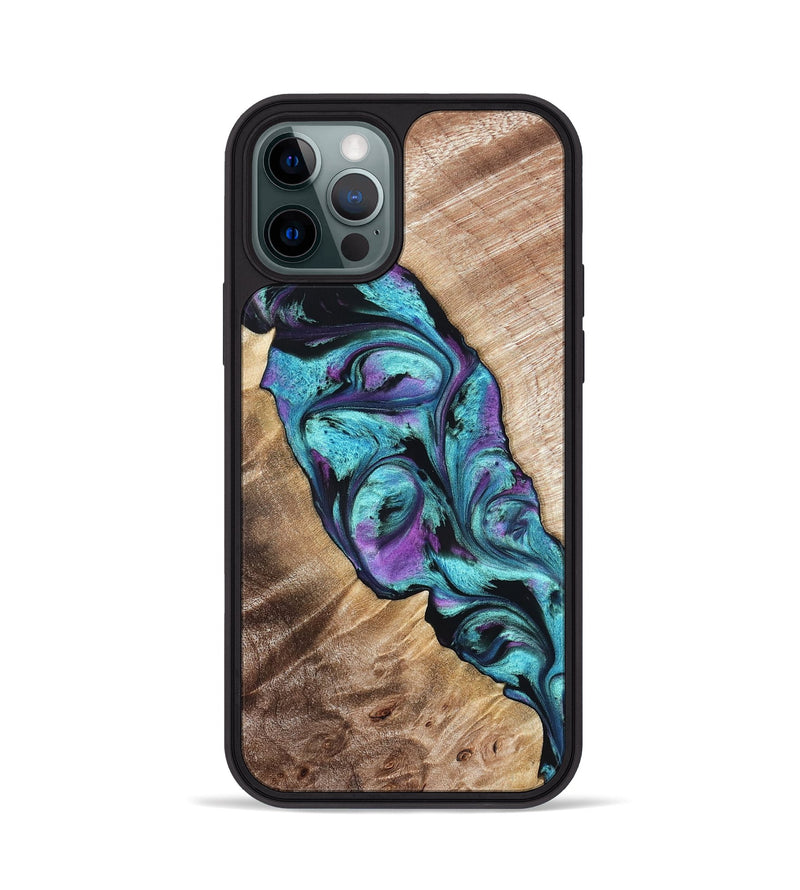 iPhone 12 Pro Wood Phone Case - Neil (Purple, 821351)