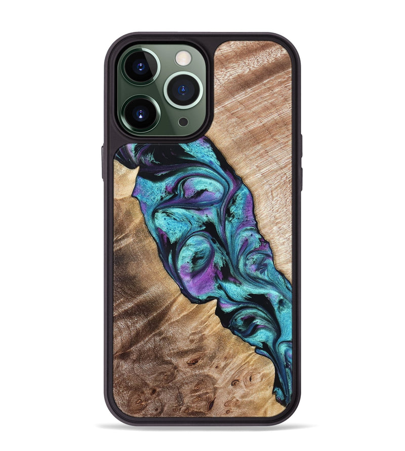 iPhone 13 Pro Max Wood Phone Case - Neil (Purple, 821351)