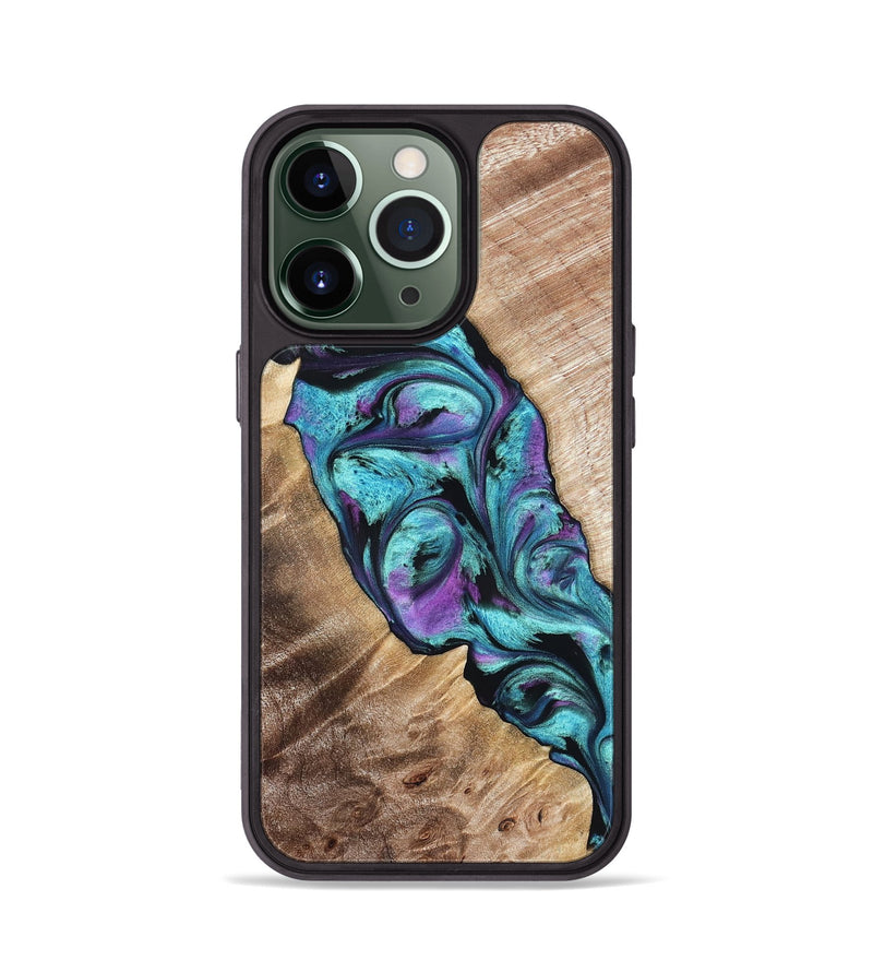 iPhone 13 Pro Wood Phone Case - Neil (Purple, 821351)