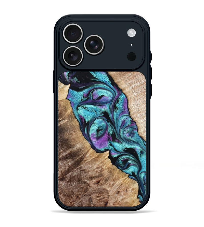 iPhone 17 Pro Max Wood Phone Case - Neil (Purple, 821351)