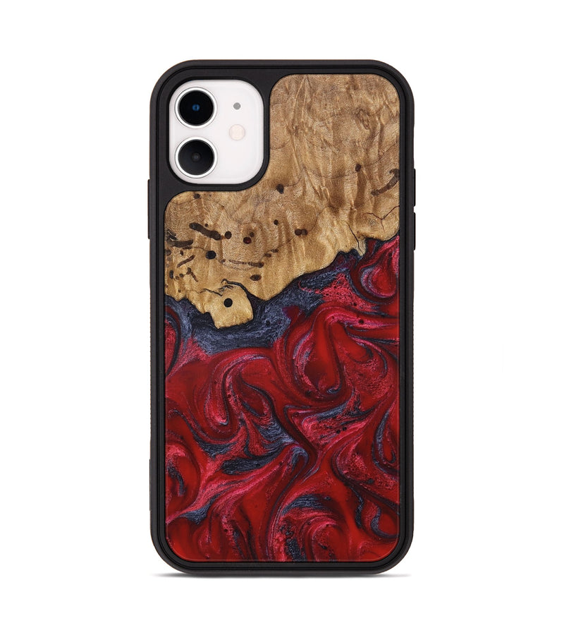iPhone 11 Wood Phone Case - Fritz (Red, 821353)
