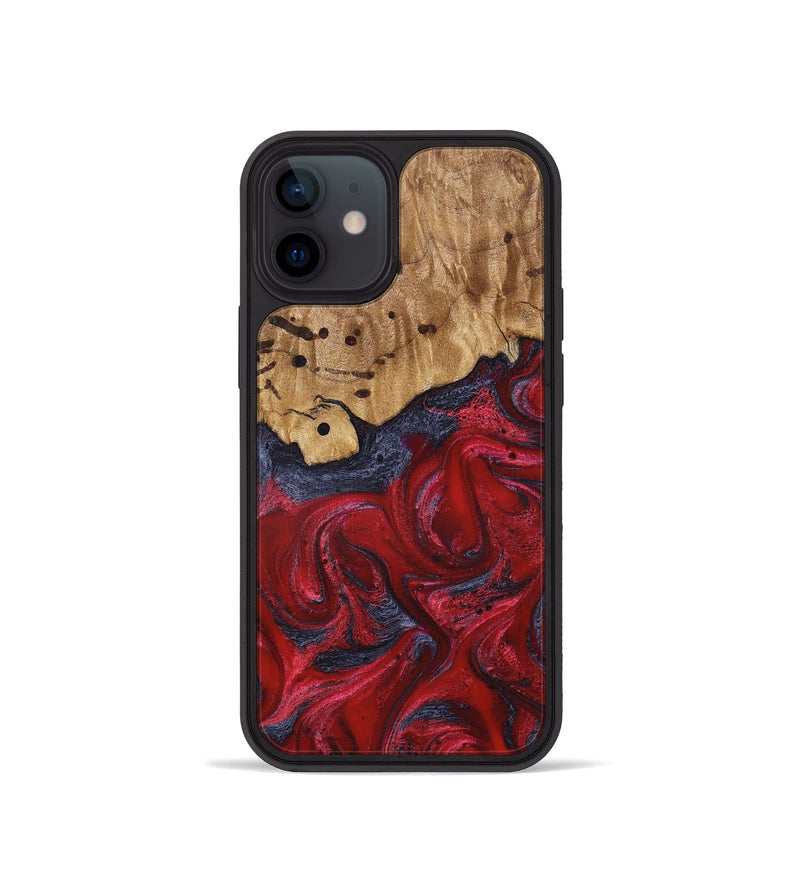 iPhone 12 mini Wood Phone Case - Fritz (Red, 821353)