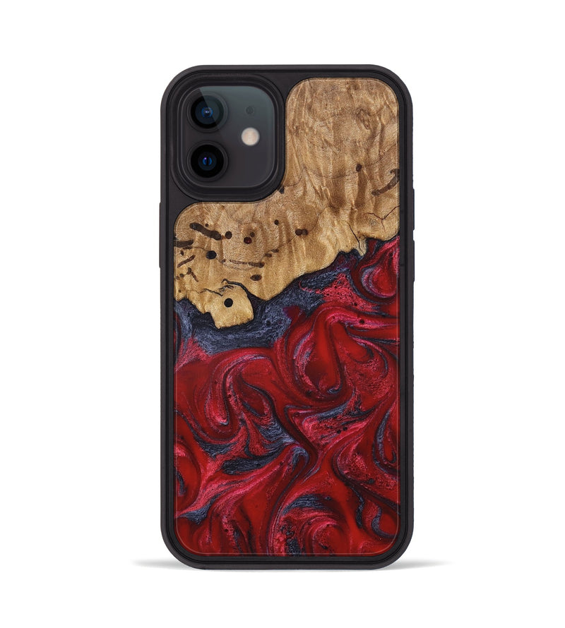 iPhone 12 Wood Phone Case - Fritz (Red, 821353)