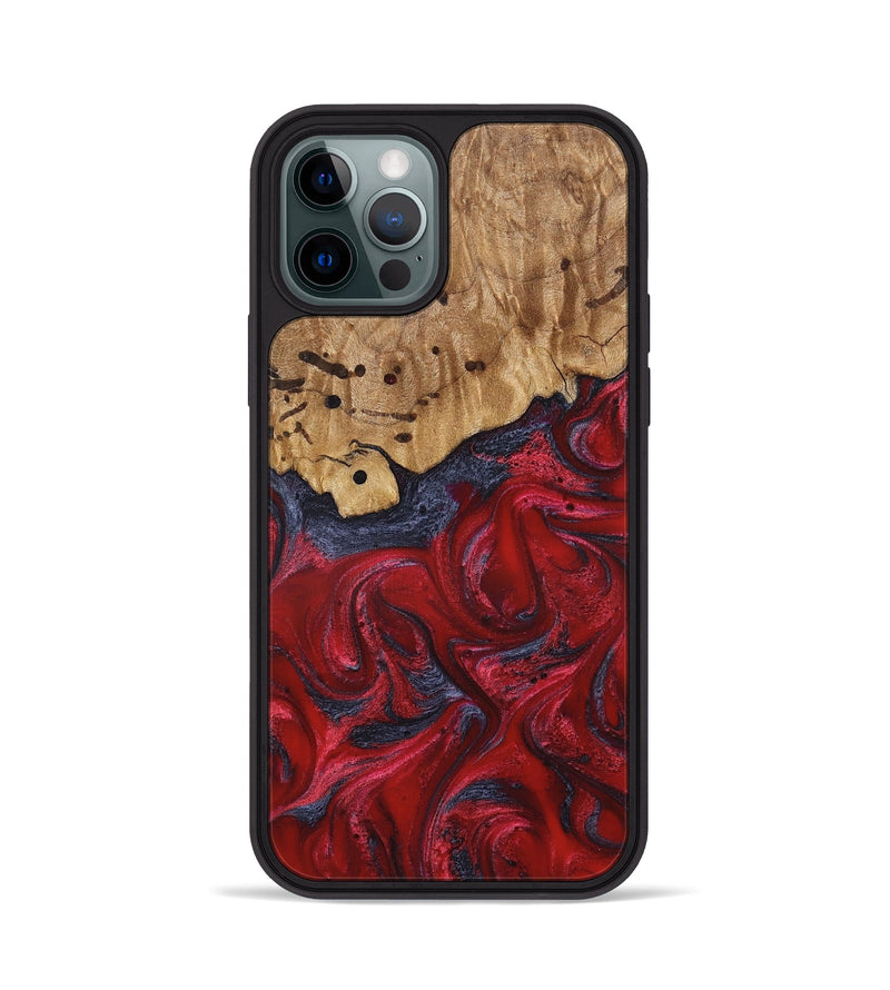 iPhone 12 Pro Wood Phone Case - Fritz (Red, 821353)