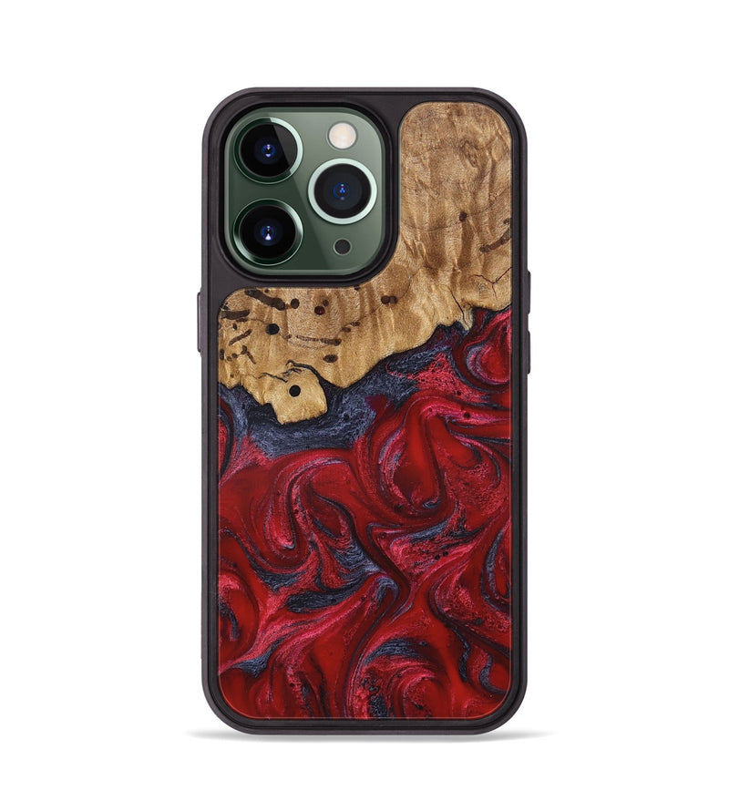 iPhone 13 Pro Wood Phone Case - Fritz (Red, 821353)