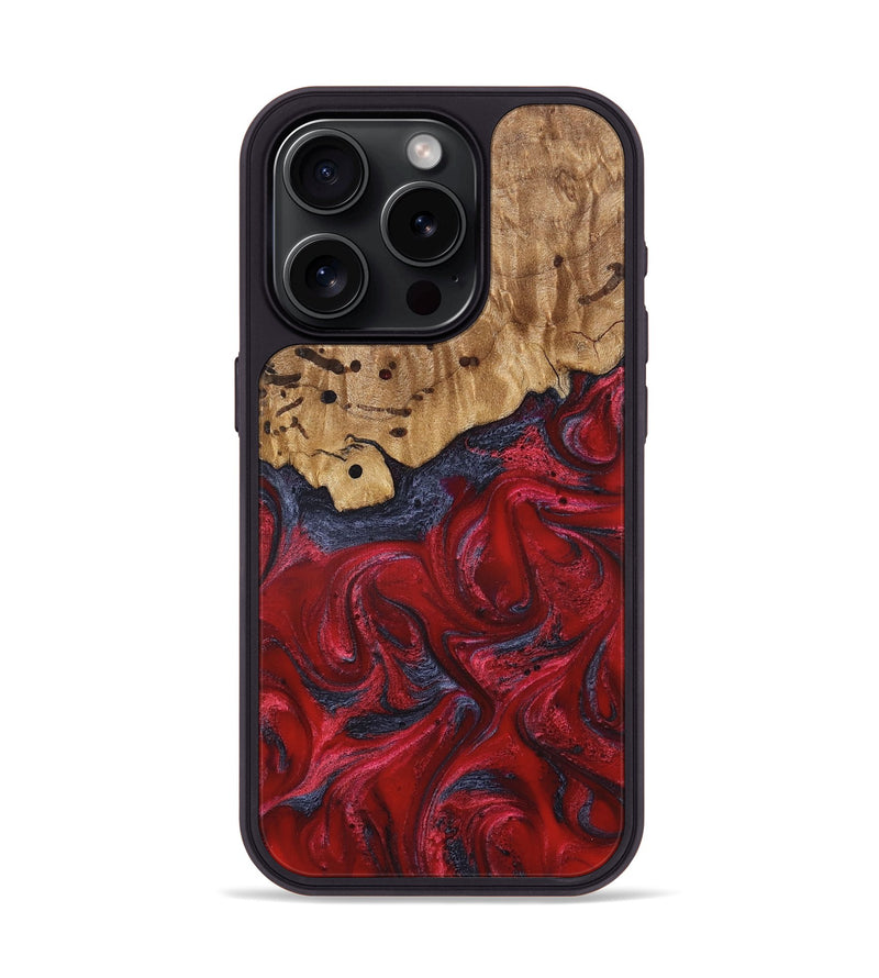 iPhone 15 Pro Wood Phone Case - Fritz (Red, 821353)