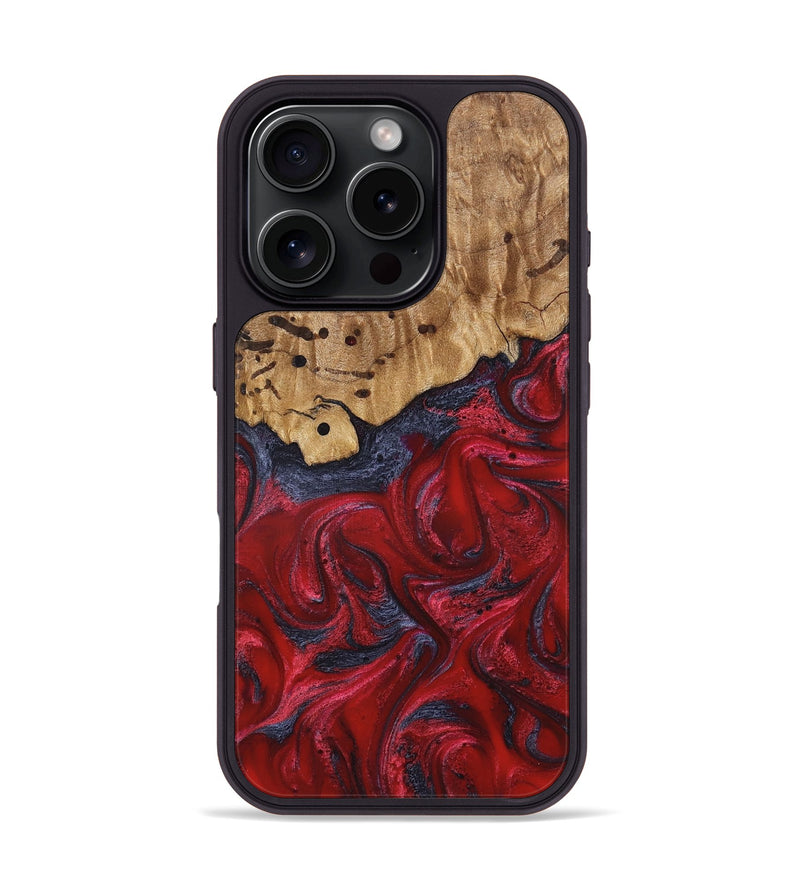 iPhone 16 Pro Wood Phone Case - Fritz (Red, 821353)