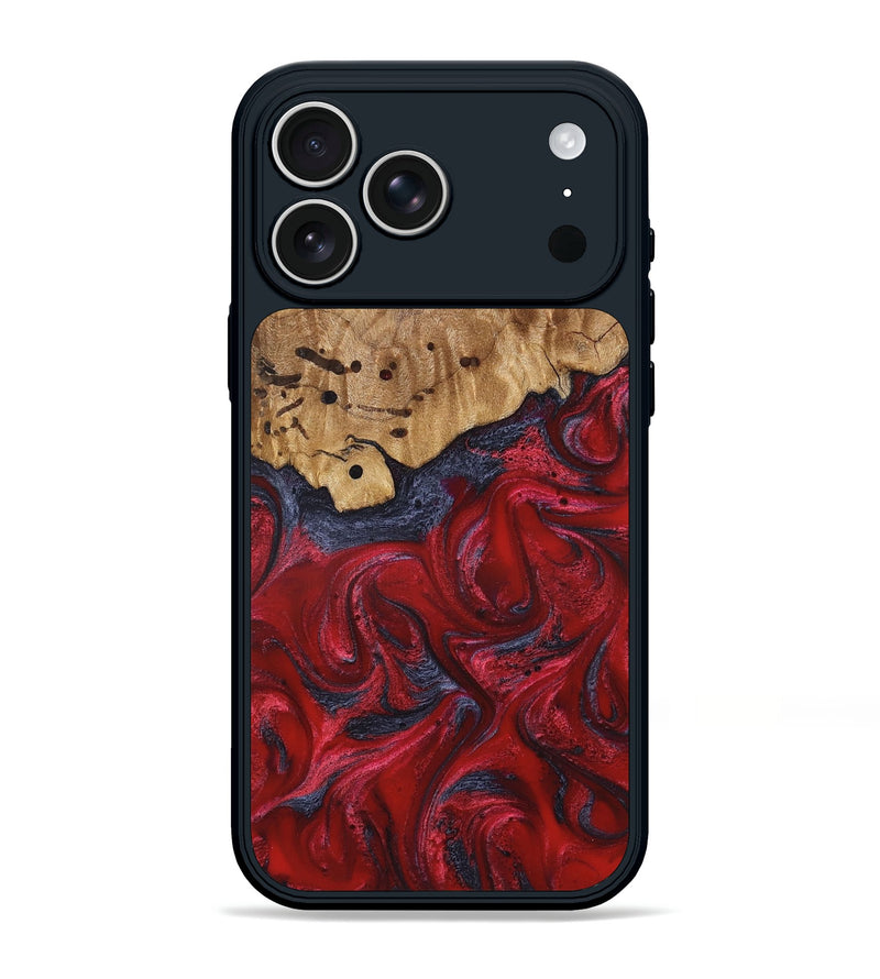 iPhone 17 Pro Max Wood Phone Case - Fritz (Red, 821353)