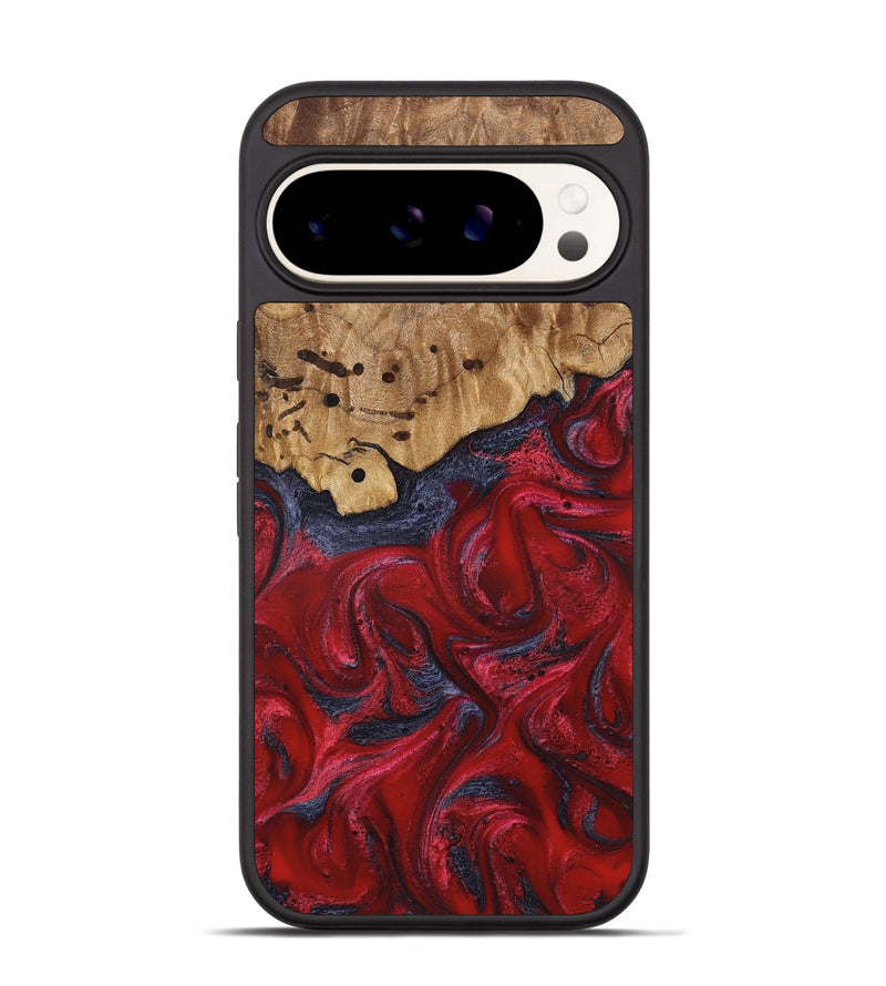 Pixel 9 Wood Phone Case - Fritz (Red, 821353)