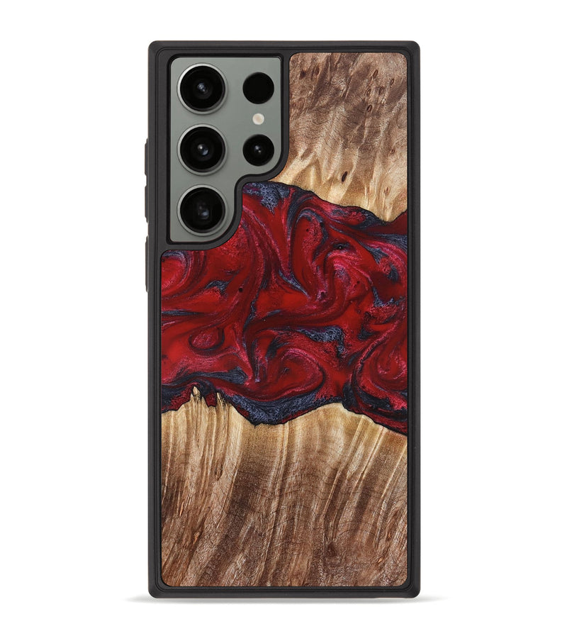 Galaxy S23 Ultra Wood Phone Case - Kalani (Red, 821354)