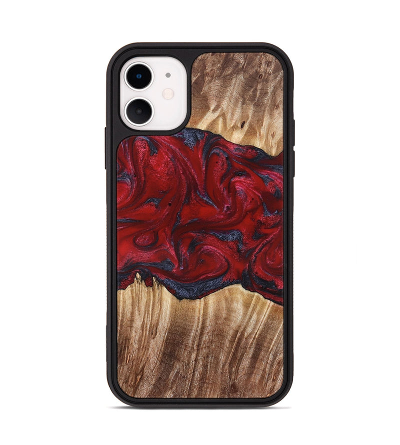 iPhone 11 Wood Phone Case - Kalani (Red, 821354)