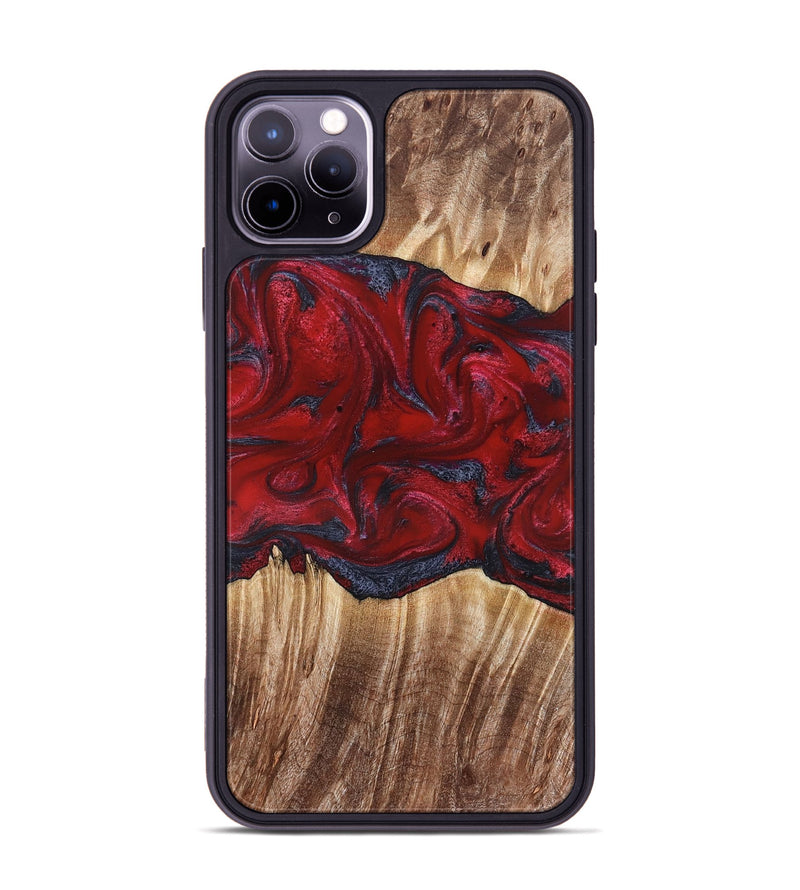 iPhone 11 Pro Max Wood Phone Case - Kalani (Red, 821354)
