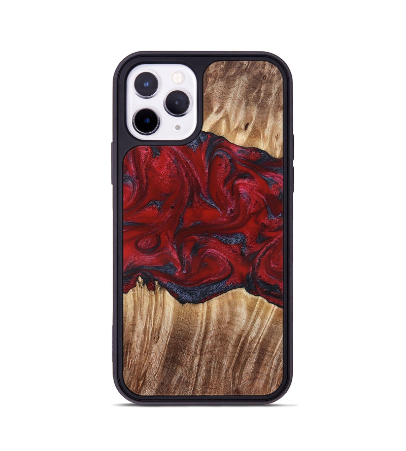 iPhone 11 Pro Wood Phone Case - Kalani (Red, 821354)